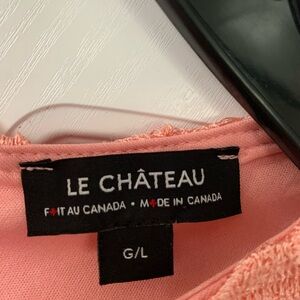 le Château dress, size large (fit size 10), colour salmon